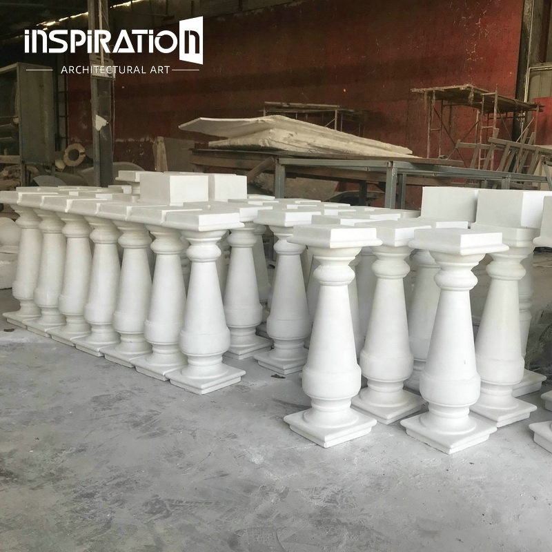 INSpiration design garden porch balcony handrails railing precast stone baluster railing