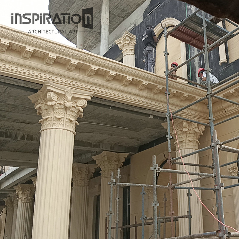 INSpiration 15 Years GRC manufacturer professional supply GFRC domes  cornices columns architectural cornice moulding