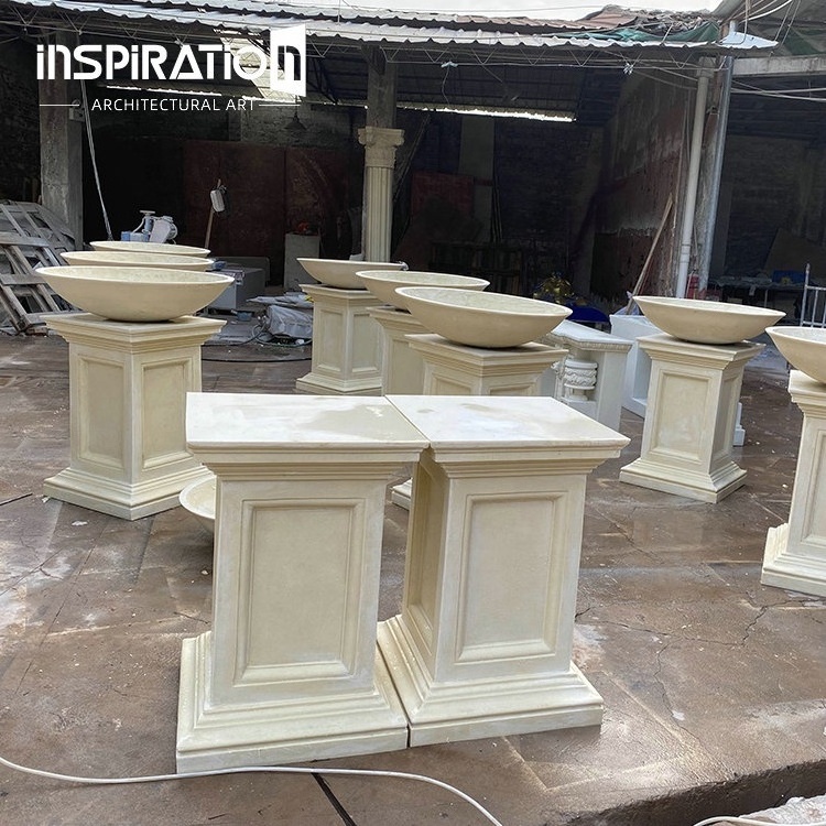 INSpiration design garden porch balcony handrails railing precast stone baluster railing