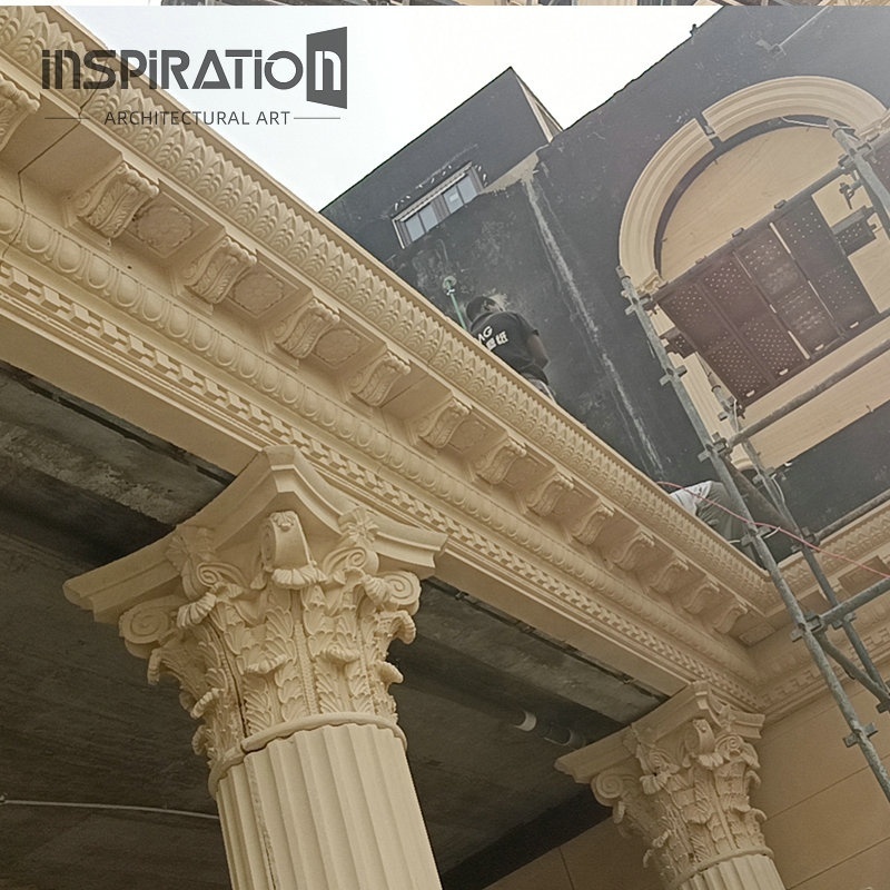 INSpiration  manufacturers different kinds of cast stone greek doric columns and GRC roman pillar