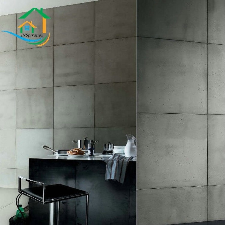 Dark grey concrete wall panel