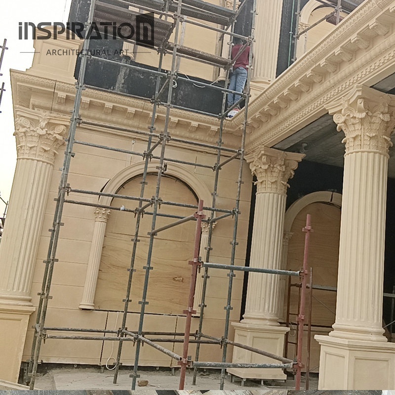 INSpiration  manufacturers different kinds of cast stone greek doric columns and GRC roman pillar