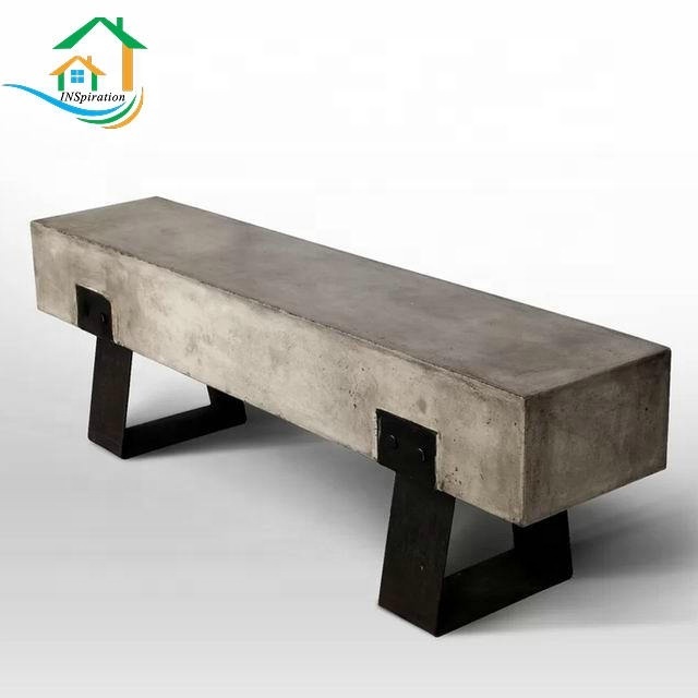 Public sites concrete patio bench