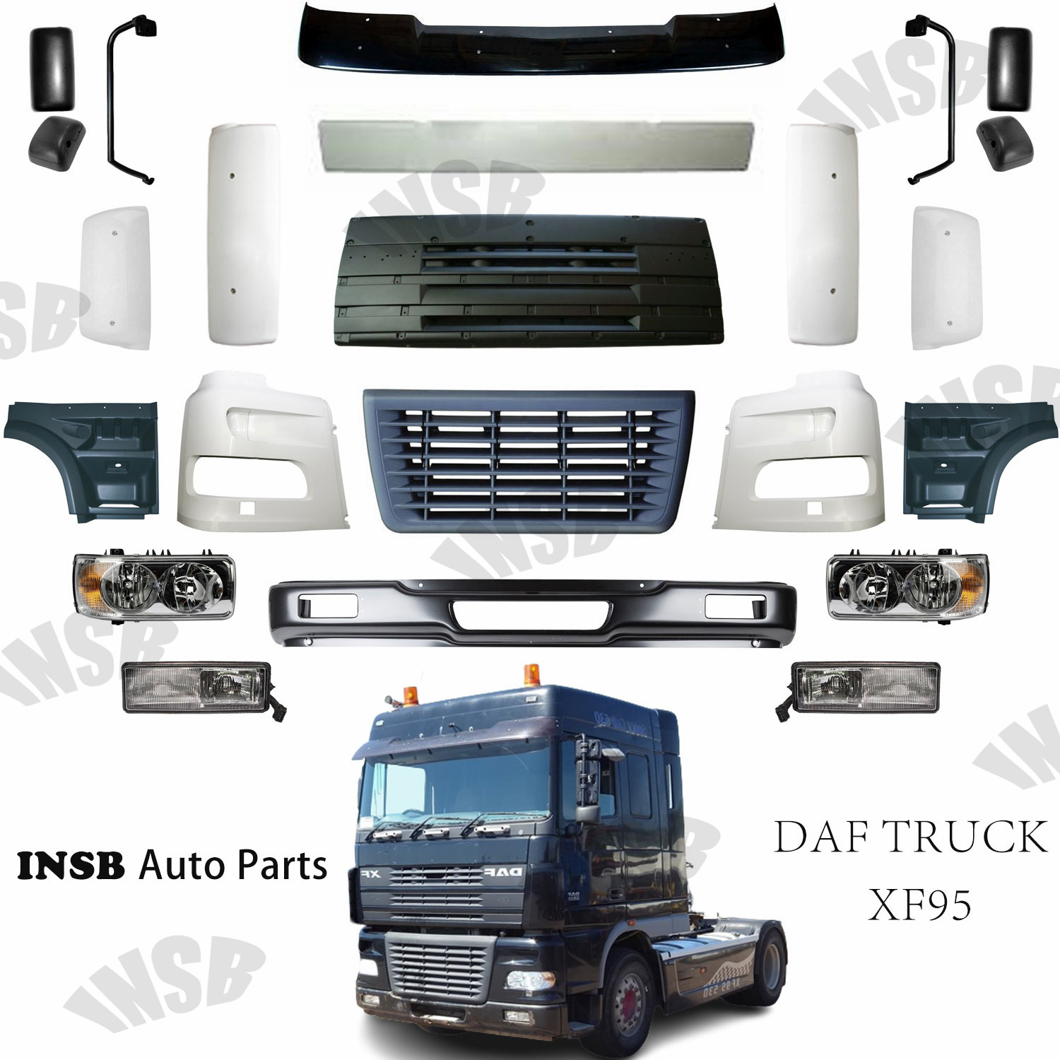 1317126 Bumper Spoiler Lower for DAF XF Series DAF XF95 XF105 Truck Spare Parts