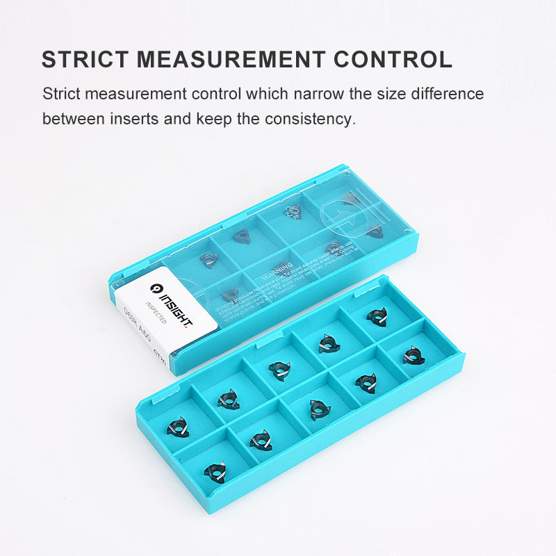 06IR 08IR High Precision Thread Insert Tungsten Carbide  Indexable Cnc Cutters Turning Thread Inserts  For Metal