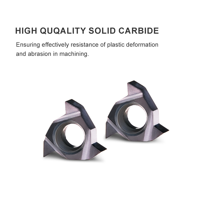 06IR 08IR High Precision Thread Insert Tungsten Carbide  Indexable Cnc Cutters Turning Thread Inserts  For Metal