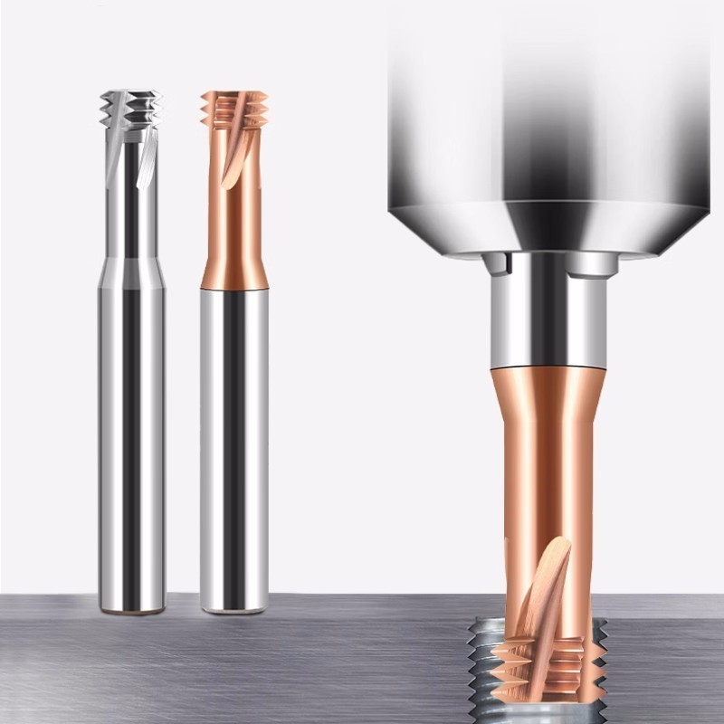 ISO Three teeth thread mill M2.5*0.45 metric standard mill thread end mill High precision CNC thread mills