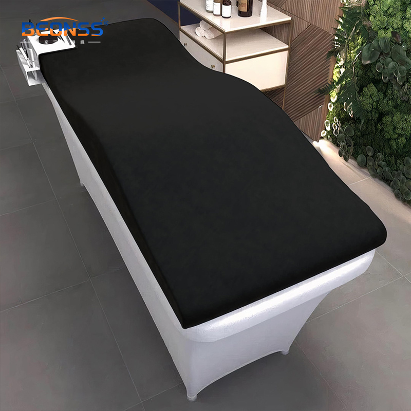 2024 Foshan Hot Selling Beauty Salon Curved Extension Velvet Lash Mattress Lash Bed Beauty Bed Topper