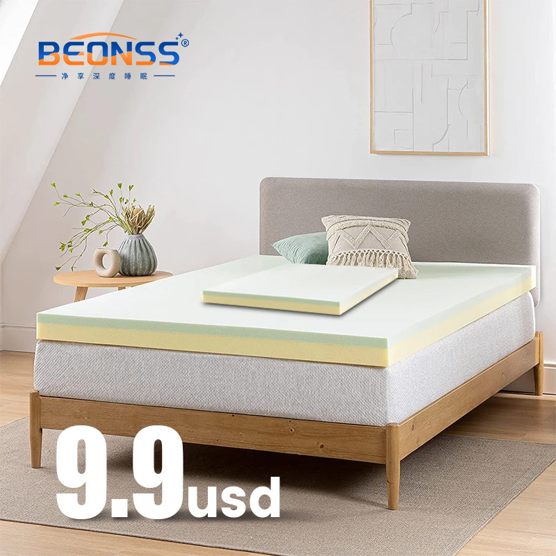 Twin Compressed Orthopedic Floor Bed Mattress Waterproof Foldaway Gel Memory Foam Mattress Hybrid Topper