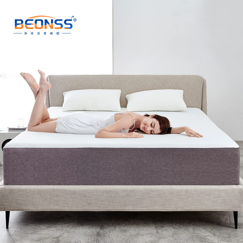 OEM Removable Washable Tencel Fabric Cover Vacuum Packed 12 Inch King Queen Memory Foam Mattress