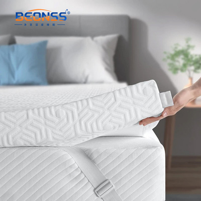 Sleeptight 4 Inch Memory Foam California King Mattress Bed Full Size Cool Gel Swirl Foam Ventilated Bed Mattress Topper BestSuppliers