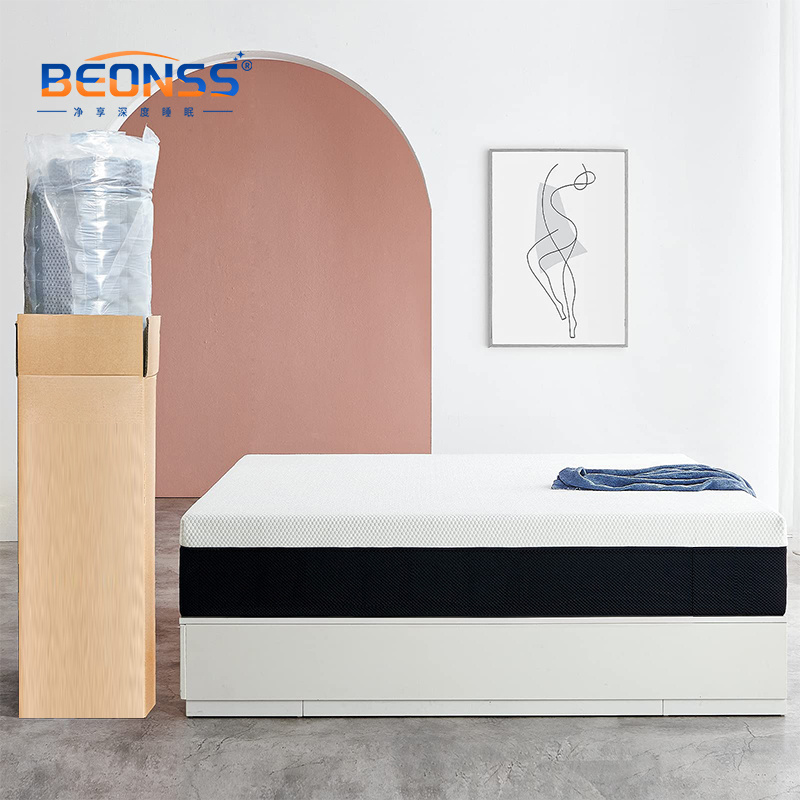 Double Bed Gel Memory Foam Bed Mattress King Queen Full Size Mattress Topper Core Sleep Sponge Mattress