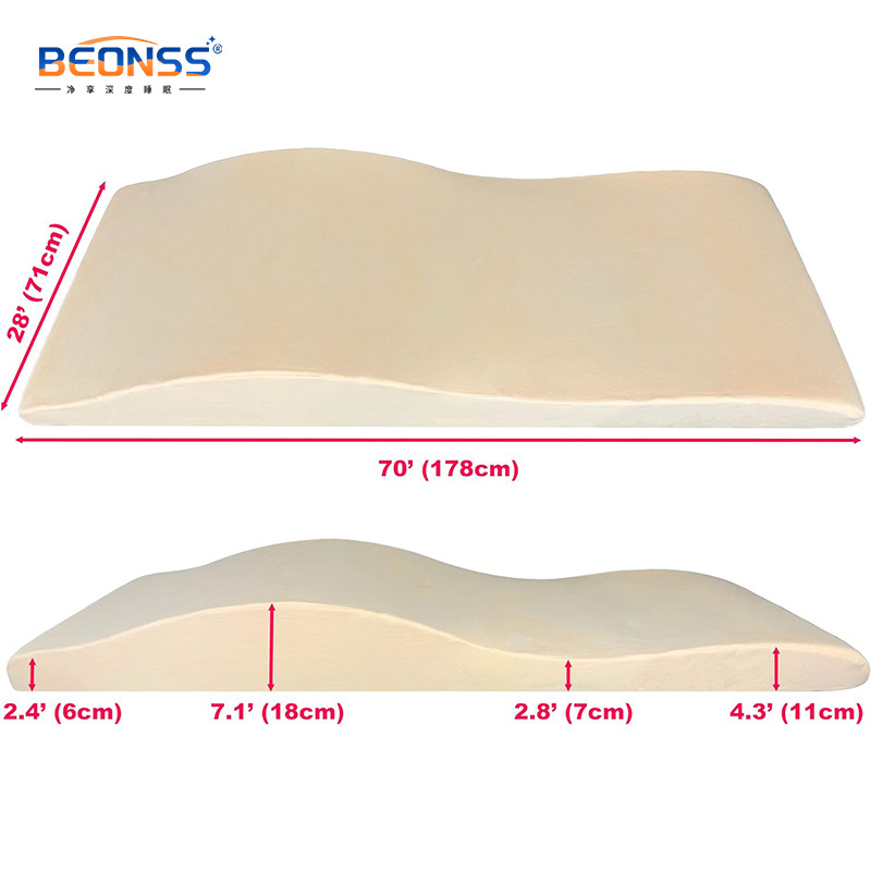 Hot Selling Salon Furniture Portable Massage Table Sponge Spa Massage Memory Foam Mattress Topper Lash Bed