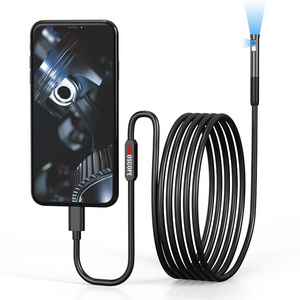 Dual Lens 3m Type-C IOS Android Phone HD Industrial Endoscope Inspection Camera for Machine Inspection and Pipe Wall Cavities