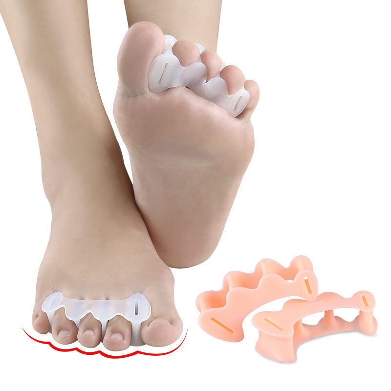 Free sample Customized Breathable Silicon Gel Toe Separators and Bunion Spacers Finger Separator