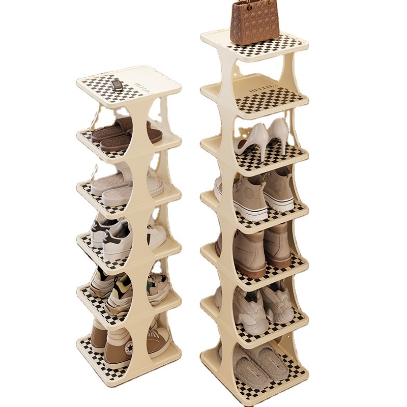 Diy Simple Shoe Rack Multi-layer Plastic Easy To Assemble Dormitory Shoe Cabinet Stackable Shoe Rack