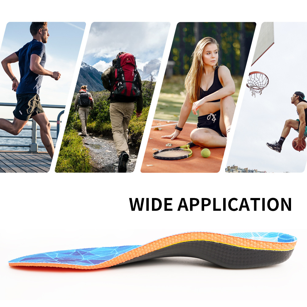 S-King Professional Sport Insoles Arch Support Insoles with Shock Absorption Flat Feet Pain Relief Orthotics Insoles