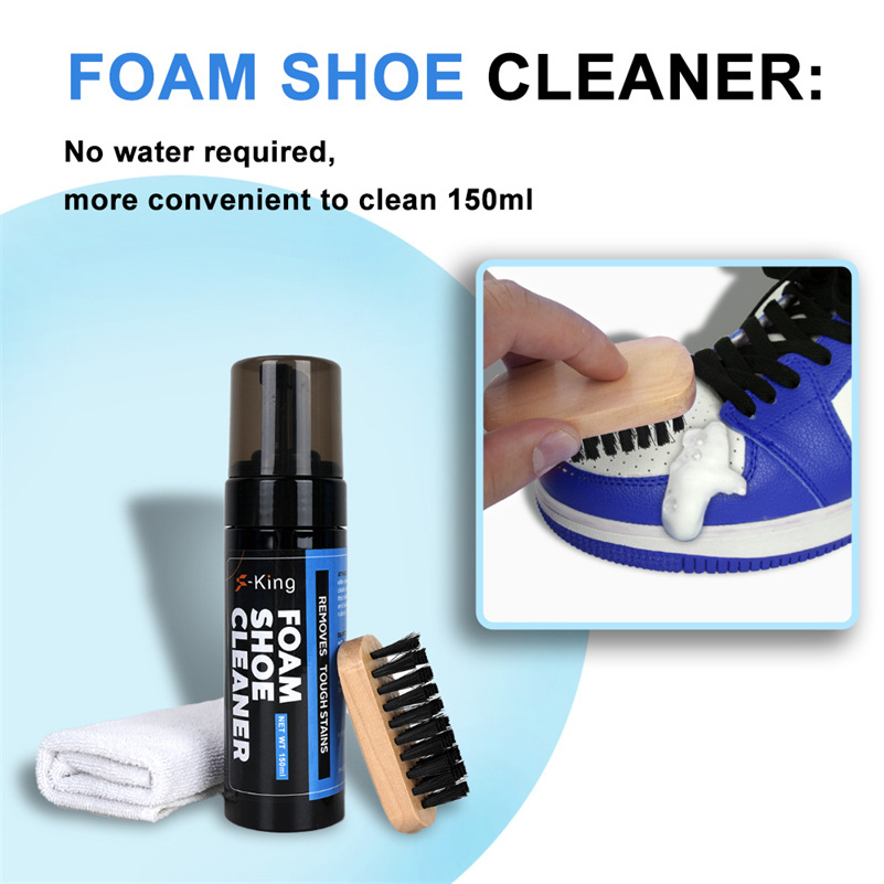 Custom Logo Single Bottle Set Liquid Sneaker Cleaner Kit Waterproof Deodorant Remove Shoe Stains Shoe Cleaner