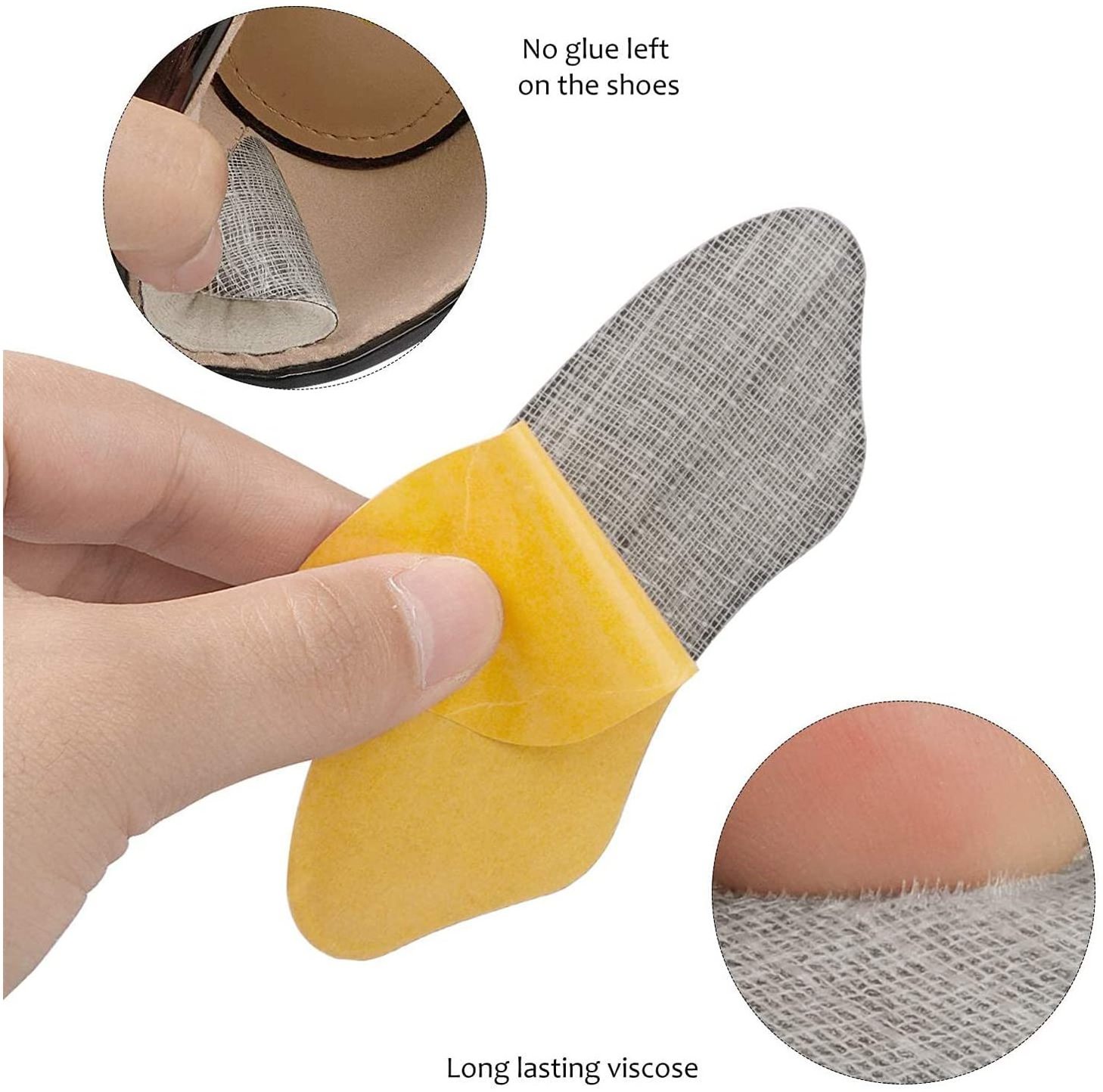 Women High Heel Insoles Heel Grips Liner Cushions Inserts For Loose Shoes Cushion Foot Care Pad