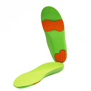 Factory-Made Breathable Latex Memory Foam Insoles Arch Supports Soft Washable Replacement Pu Material Cut to Size for Kids