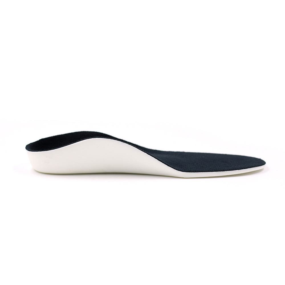 High arch support PU foam orthopedic shoe insoles for flat foot