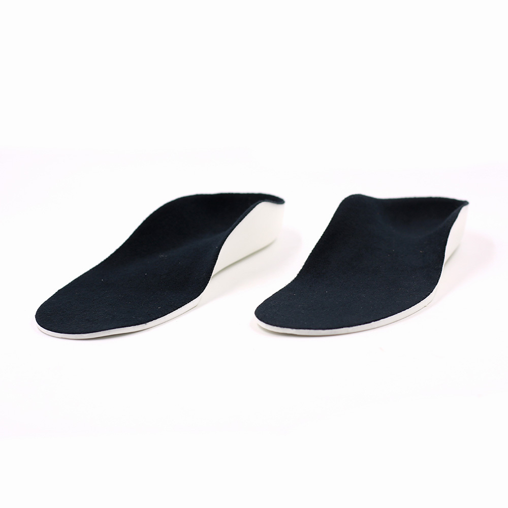 High arch support PU foam orthopedic shoe insoles for flat foot