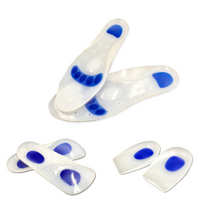 wholesome reduce heel spur healthy massage silicone feet removable insole for casual shoes