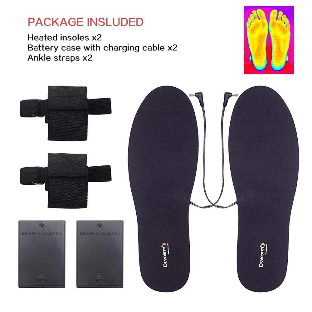 Comfortable Electric rechargeable shoe sole heater safety insoles shoes heat warmer