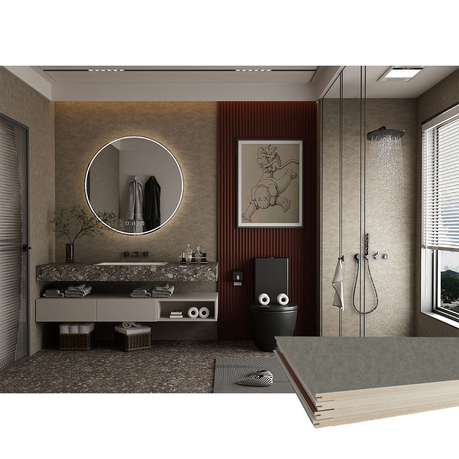 v slit grey color rock series spc pvc waterproof bathroom wall covering panels australia wallpaper surface wallboard