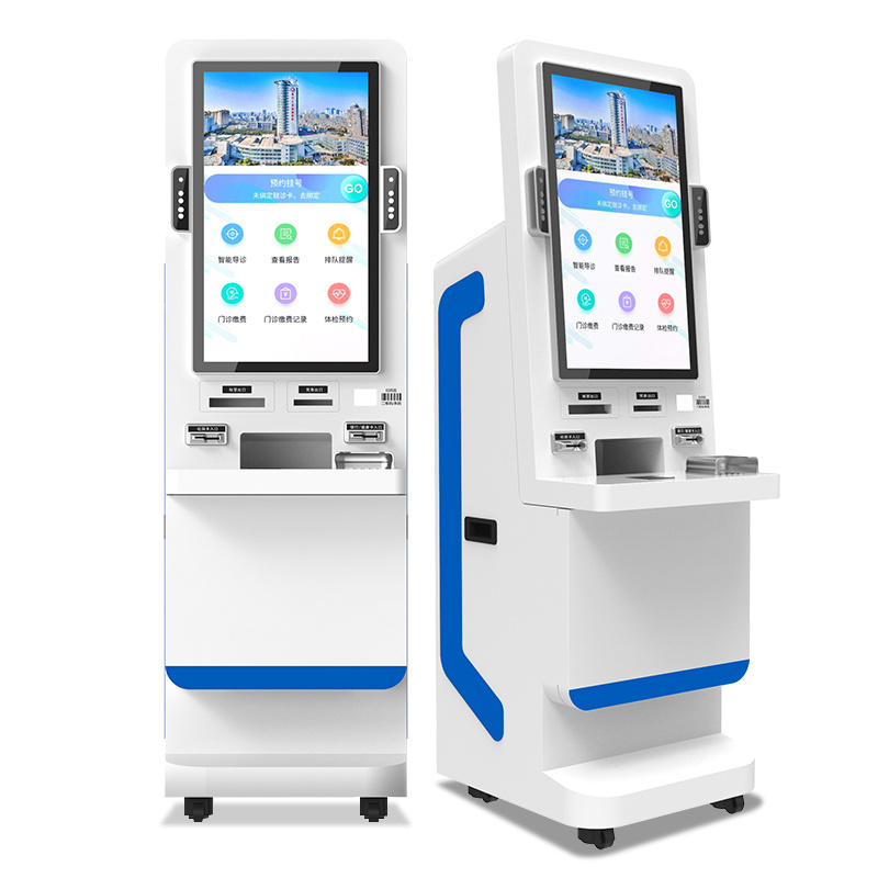 32/34/39 inch Parking Ticket Payment Kiosk Machine Android Steel Flash Parts Coin Card Touch Material