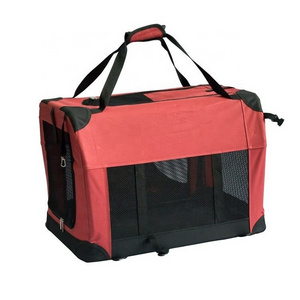 Fashionable Portable Soft Sided Travel Pet Carriers Foldable Dog Car Crate Bicycle Bag Transporting