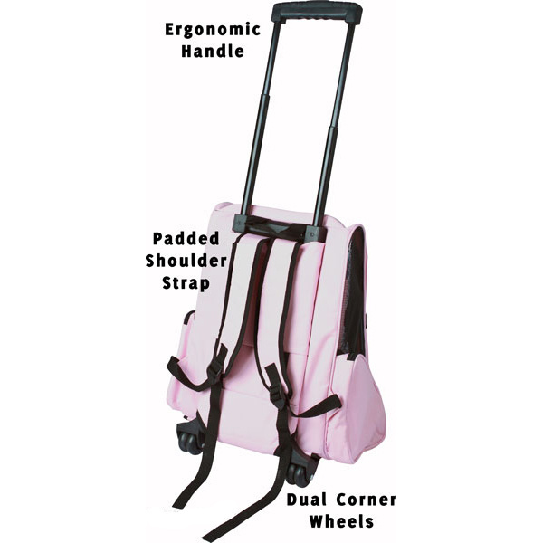 Pink Pet Luggage Dog Carrier Backpack