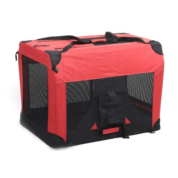 Fashionable Portable Soft Sided Travel Pet Carriers Foldable Dog Car Crate Bicycle Bag Transporting