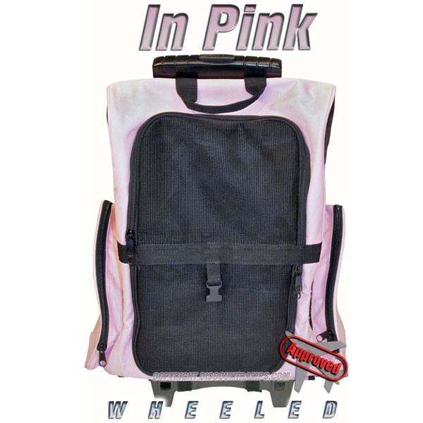 Pink Pet Luggage Dog Carrier Backpack