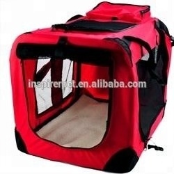 Super 3-Door Folding Soft Dog Crate Cage