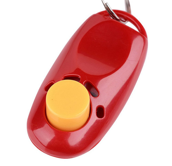 Pet Dog Metal clicker Big Button Dog Training Clicker with Wrist Band