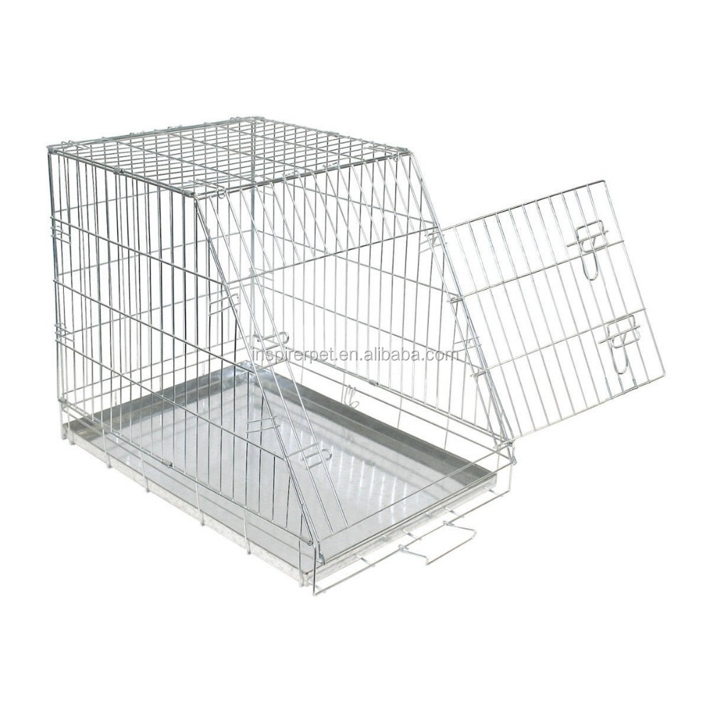 Metal Dog Cage Slant-Front Hatchback Pet Car Cage