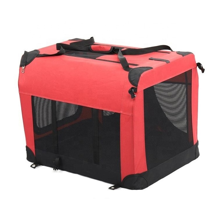 Fashionable Portable Soft Sided Travel Pet Carriers Foldable Dog Car Crate Bicycle Bag Transporting