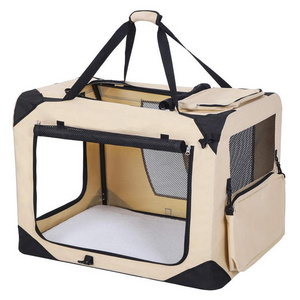 Indoor Outdoor Pet Foldable Collapsible Soft Dog Crate Dog Transport Box for Car, Foldable Cat Dog Travel Carrier Bag