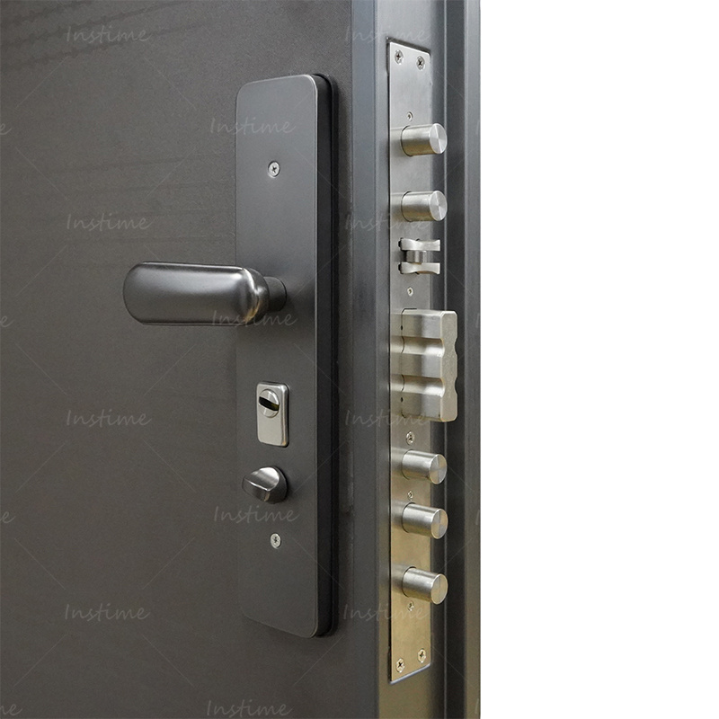 Instime The Best Price Customized Interior Durable Security Steel Doors Safety Stainless Entry Front Doors