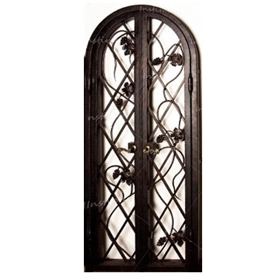 Instime Alucasa Balcony Iron Door Design Main Entrance Doors Grill Design Wrought Iron Double Door