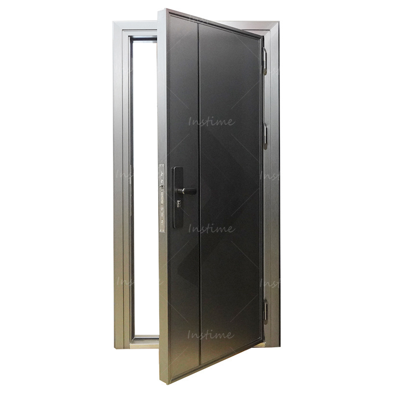 Instime The Best Price Customized Interior Durable Security Steel Doors Safety Stainless Entry Front Doors