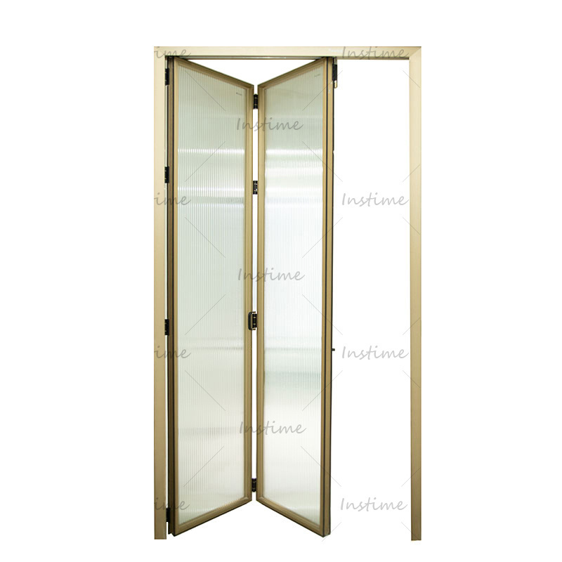 Instime Outdoor Bifold Doors Usa Thermal Break Modern designs Aluminum Alloy Double Tempered Glass Bi Folding Door For Apartment