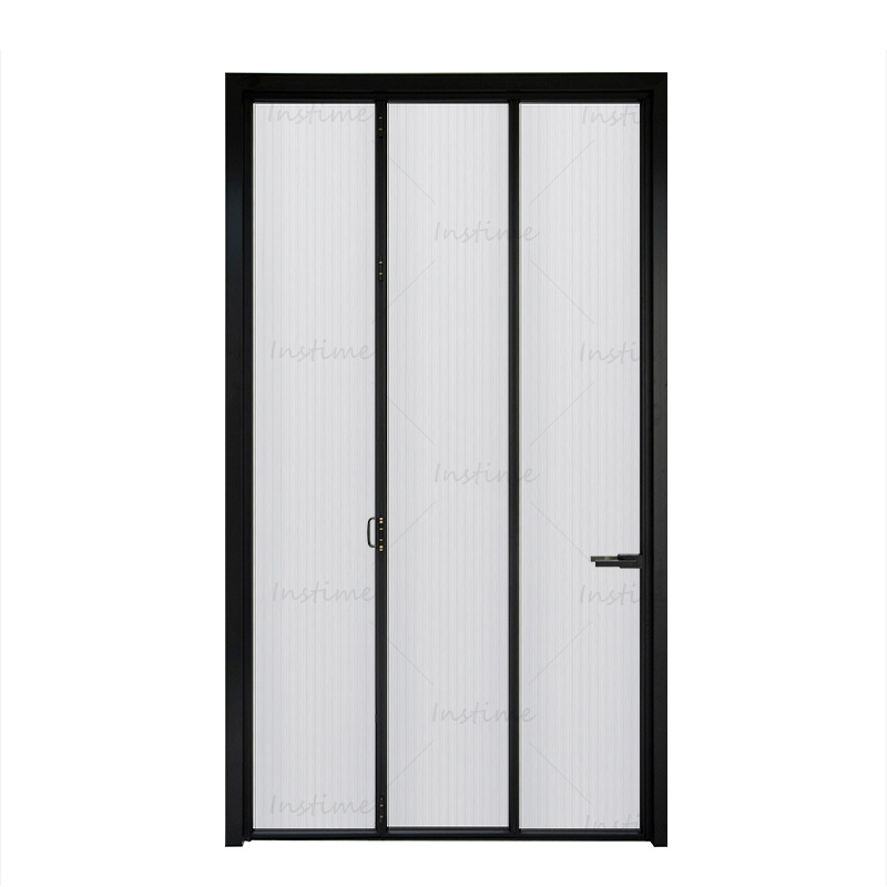 Instime Top Aluminium Cheap Residential Interior Folding Window Aluminum Bi Fold Bifold Aluminum Double Glass Door For Villa