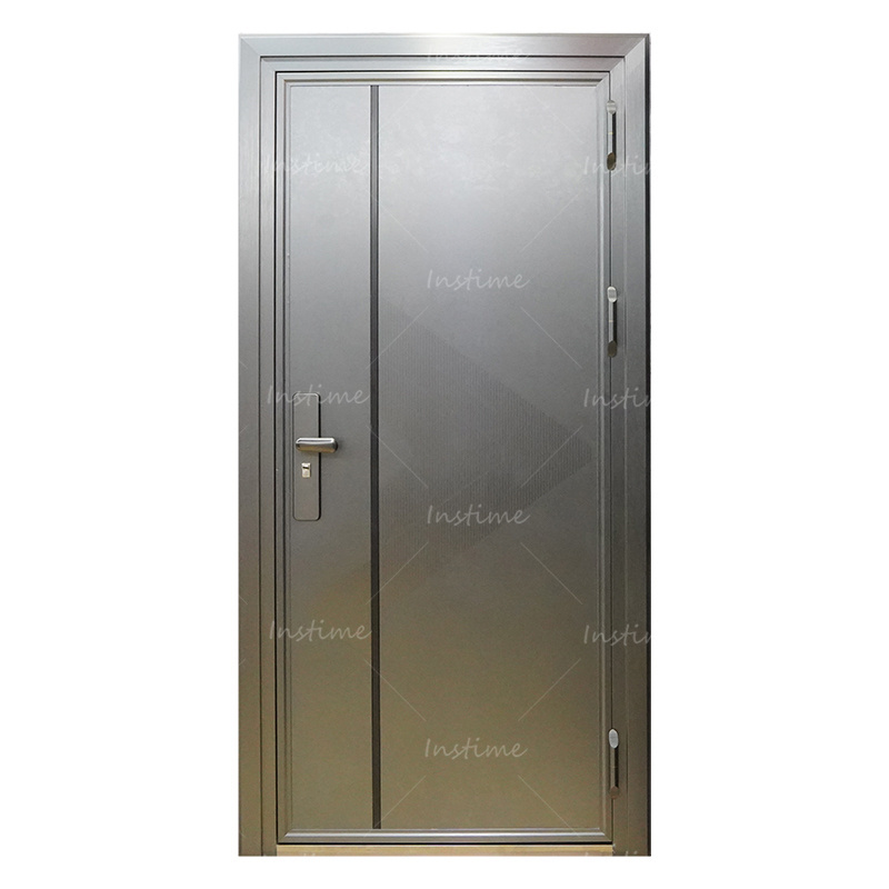 Instime The Best Price Customized Interior Durable Security Steel Doors Safety Stainless Entry Front Doors