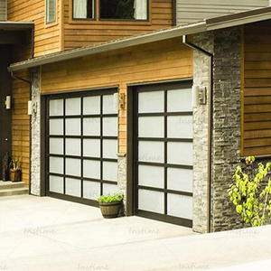 Instime 2023 High Quality Best Price Beautiful Automatic Garage Door Wood Garage Door For House