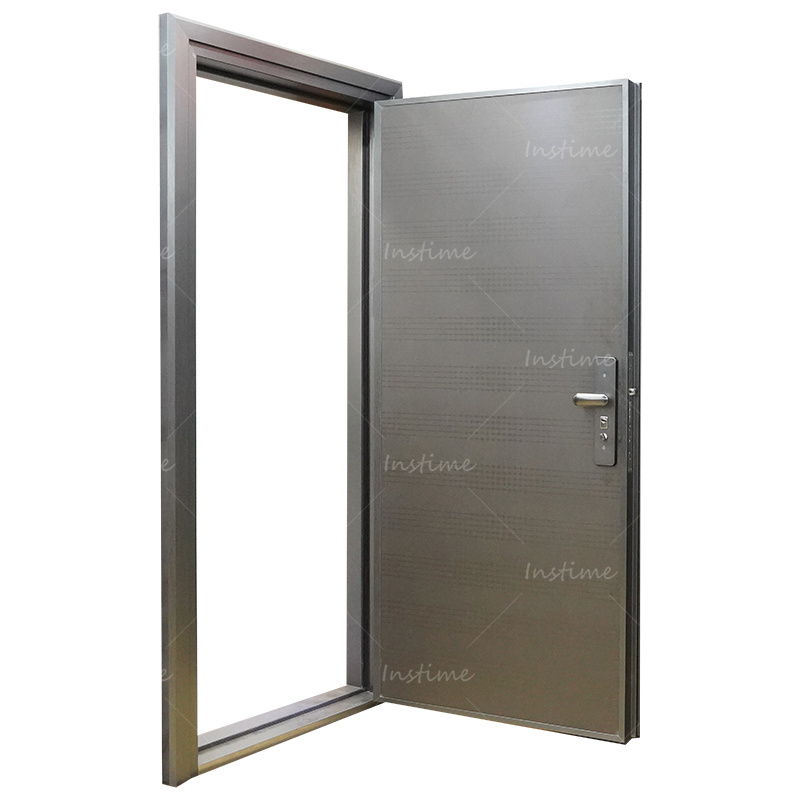 Instime The Best Price Customized Interior Durable Security Steel Doors Safety Stainless Entry Front Doors