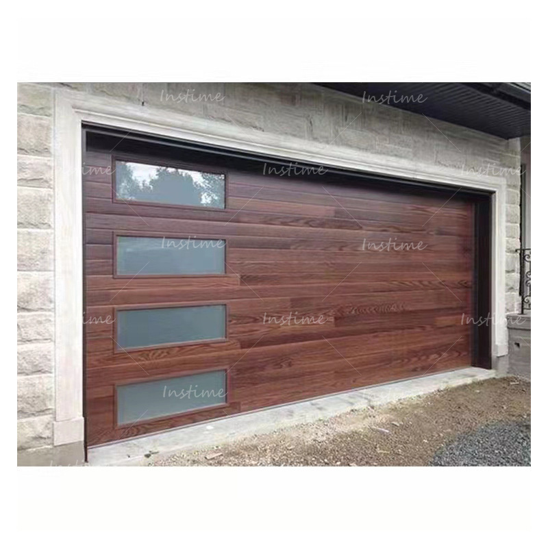 Instime Commercial 12X7 Transparent Or Frosted Motorized Garage Doors For House