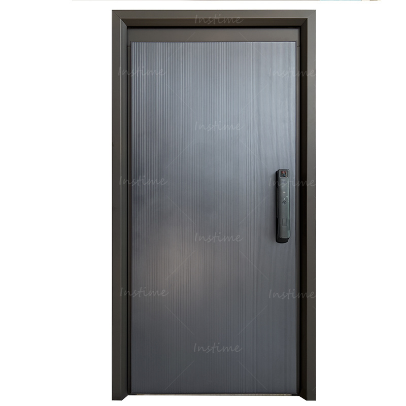 Instime High Quality Steel Security Door One and Half Door Iron Sheet Gate Design For House