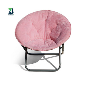 INSTNCT Cozy Chair/Faux Fur Saucer Chair for Bedroom moon chair relax folding foldable